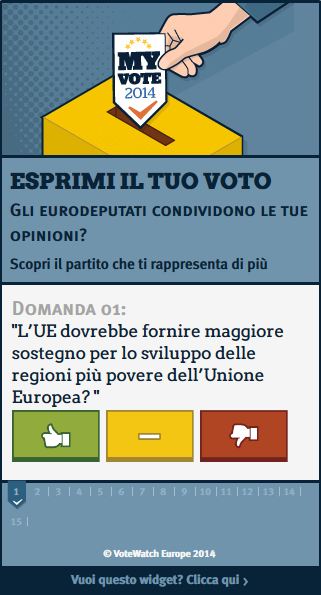 ESPRIMI IL TUO VOTO